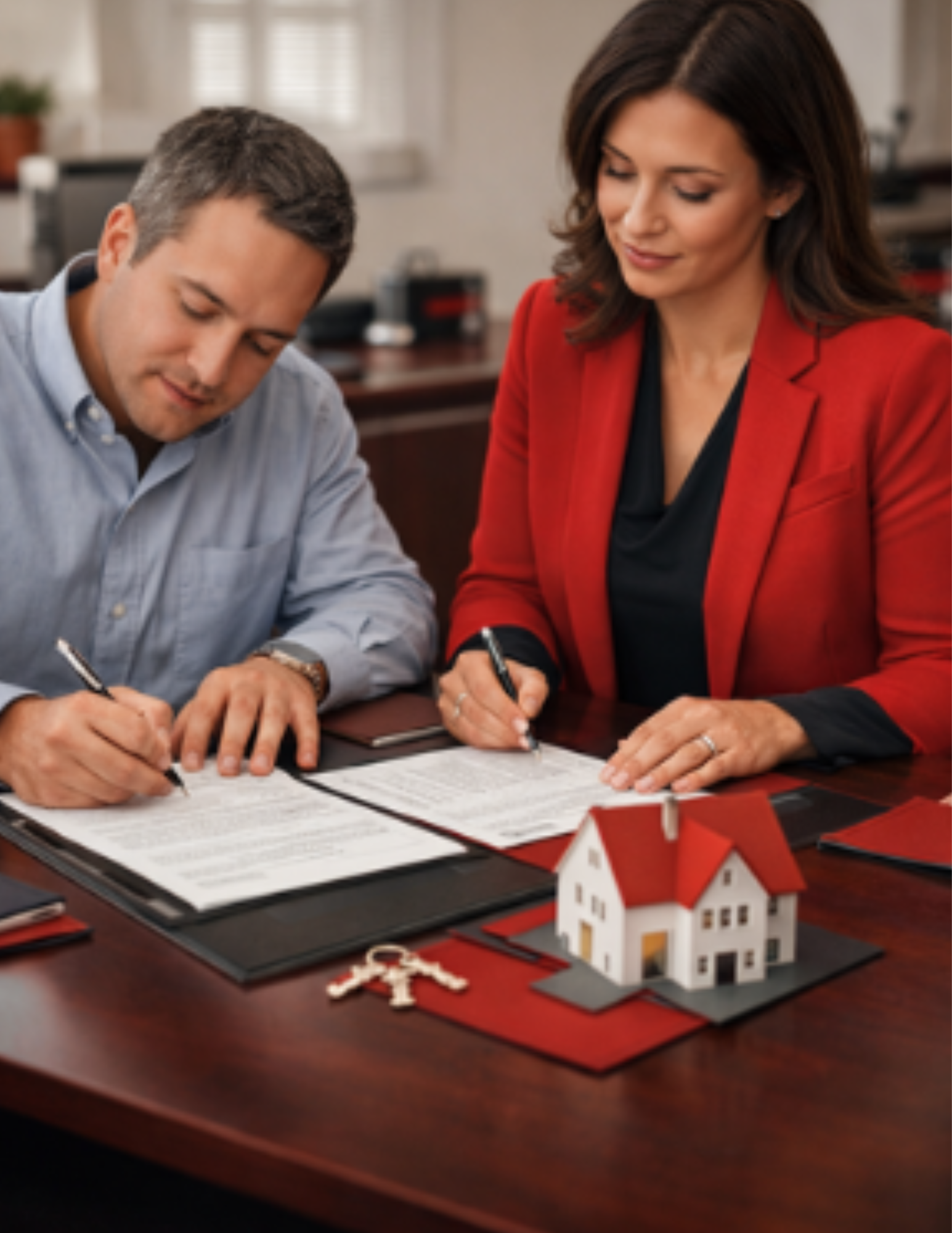 Notary Oversees Signing